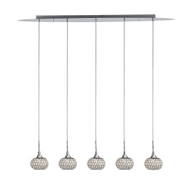 Chelsie Polished Chrome Ceiling Lights Diyas Linear Fittings Chelsie Polished Chrome Ceiling Lights Diyas Linear Fittings